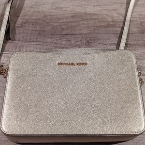 Michael Kors Jet Set Saffiano Leather Crossbody Bag